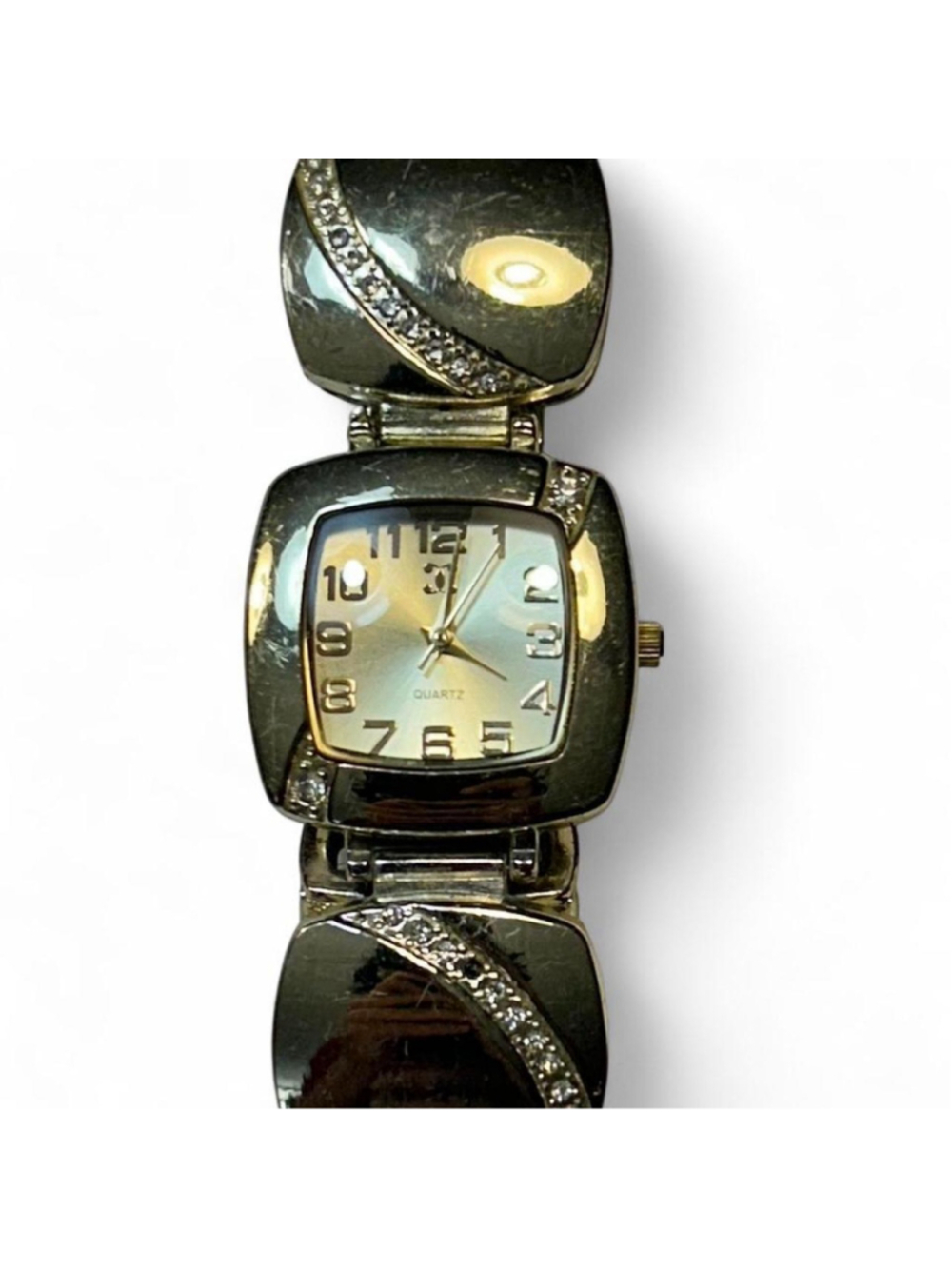 Untested Charming Charlie gold watch with diamond accents #bling #luxury